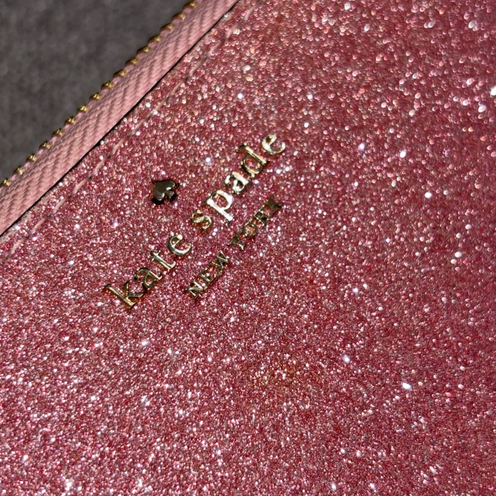 Kate Spade Rose Glitter Wallet - Picture 13 of 13